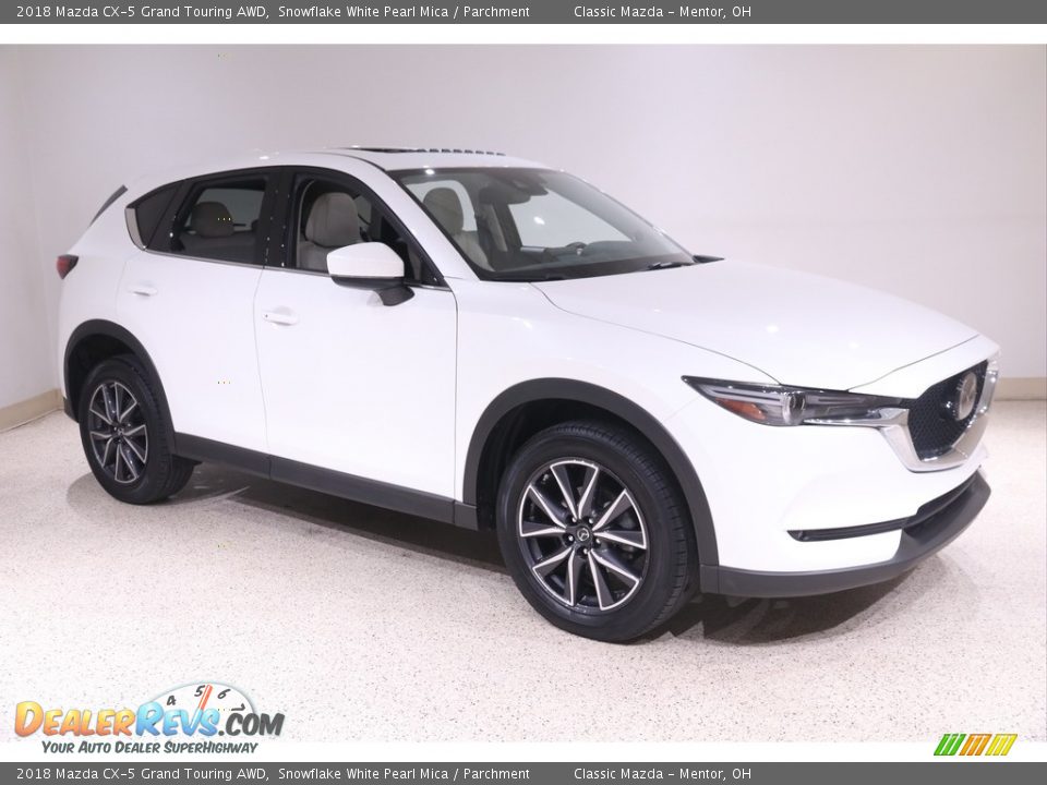 2018 Mazda CX-5 Grand Touring AWD Snowflake White Pearl Mica / Parchment Photo #1