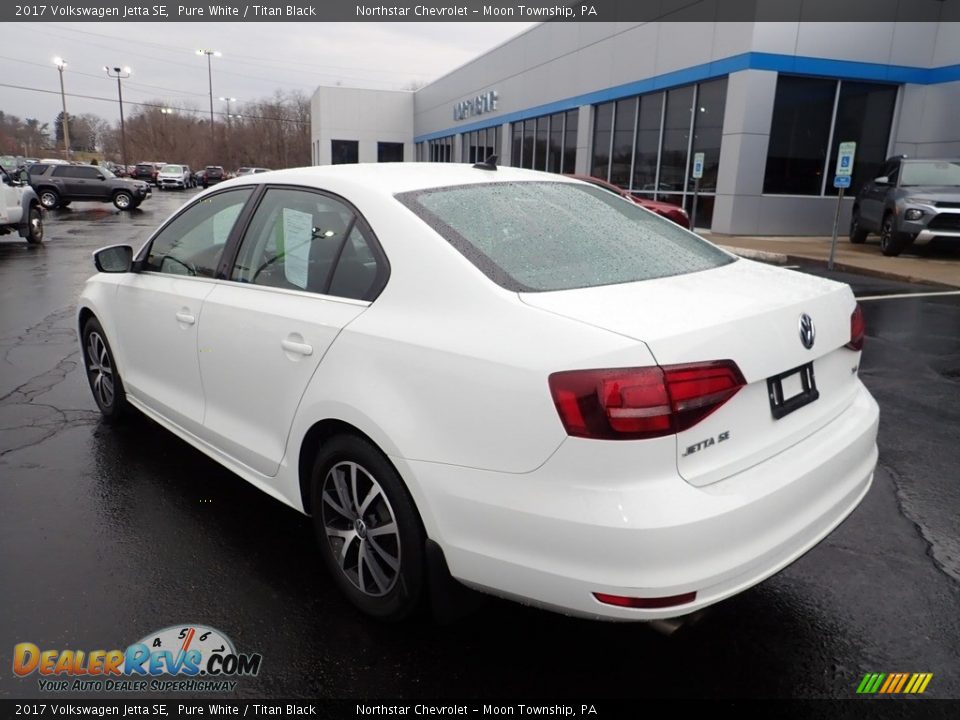 2017 Volkswagen Jetta SE Pure White / Titan Black Photo #4