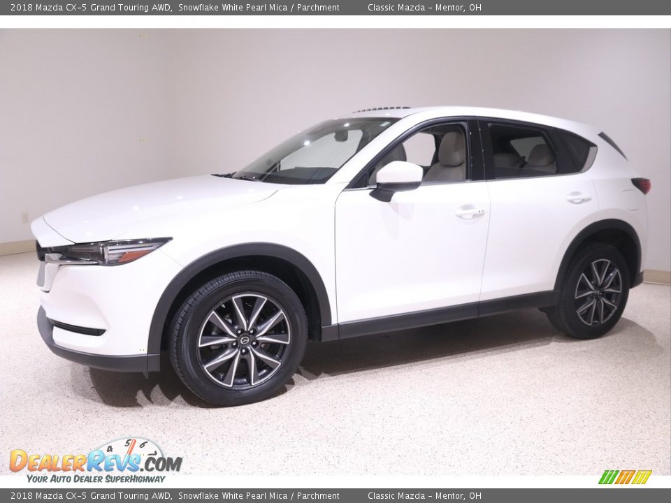 2018 Mazda CX-5 Grand Touring AWD Snowflake White Pearl Mica / Parchment Photo #3