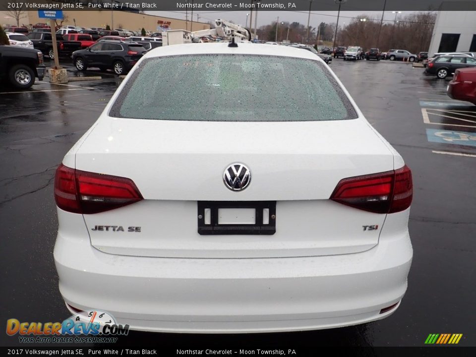 2017 Volkswagen Jetta SE Pure White / Titan Black Photo #6