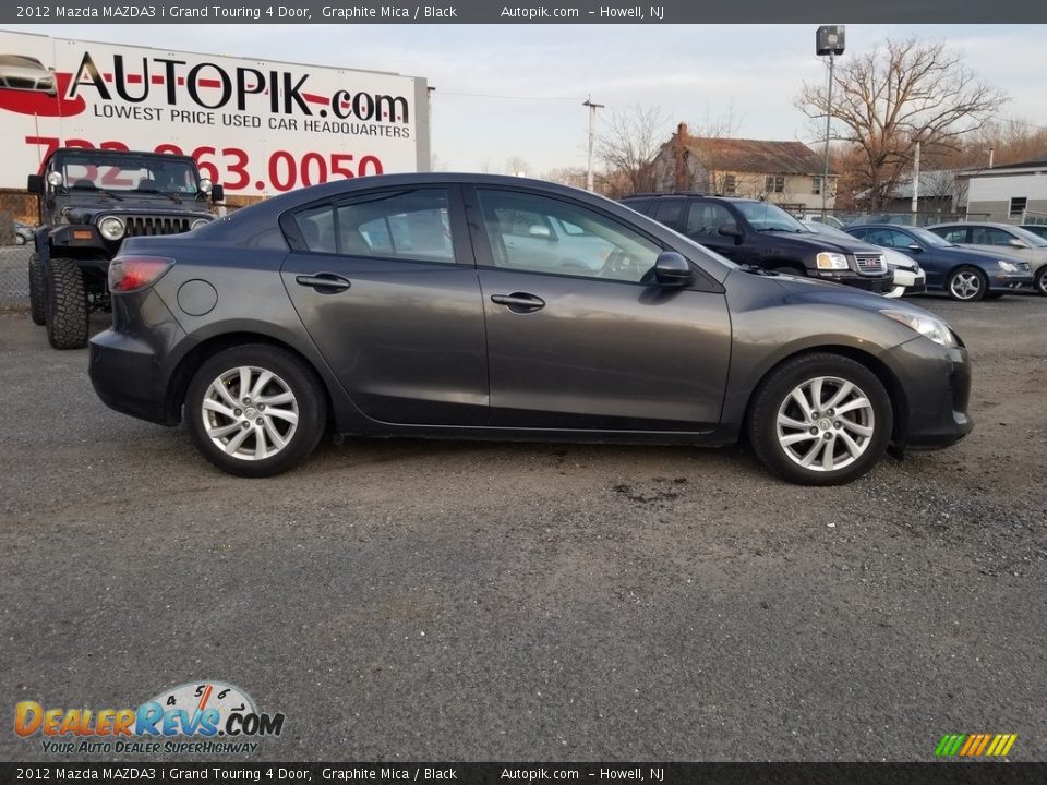 2012 Mazda MAZDA3 i Grand Touring 4 Door Graphite Mica / Black Photo #9