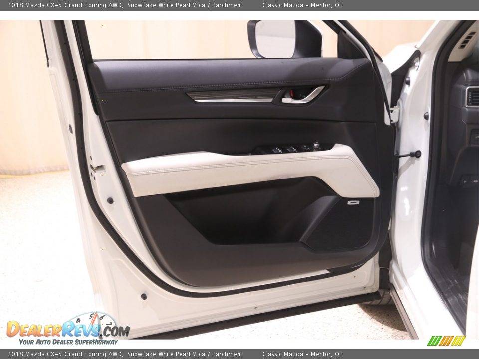 2018 Mazda CX-5 Grand Touring AWD Snowflake White Pearl Mica / Parchment Photo #4