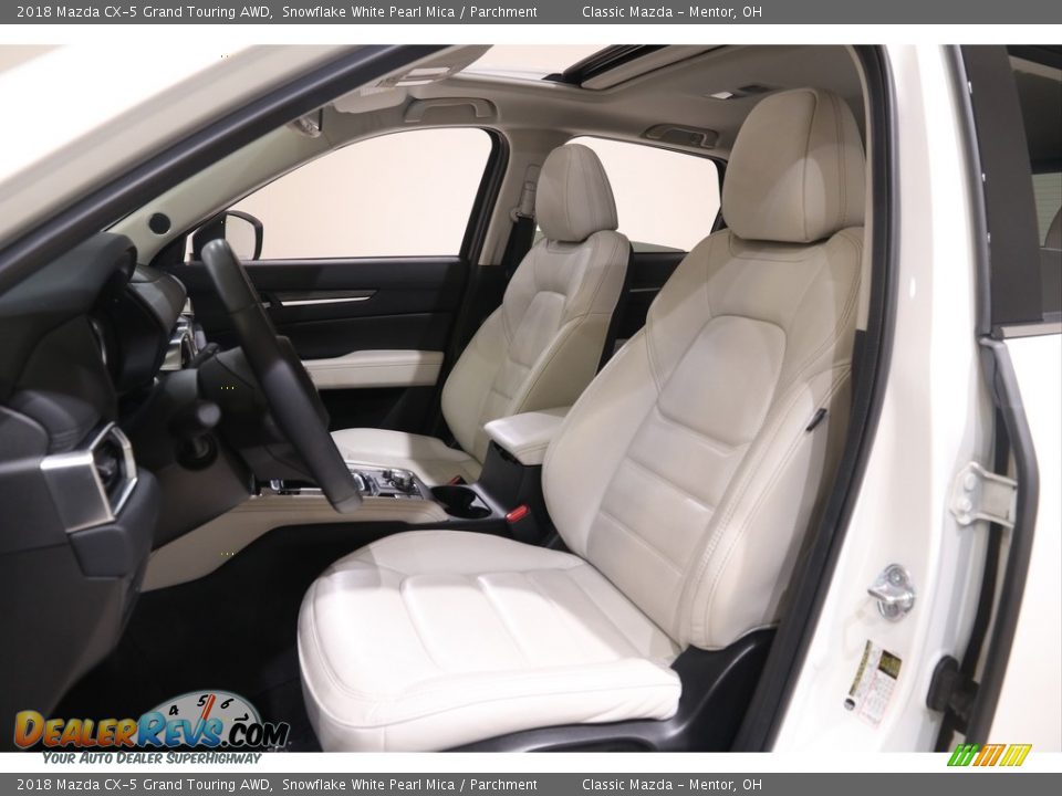 2018 Mazda CX-5 Grand Touring AWD Snowflake White Pearl Mica / Parchment Photo #5