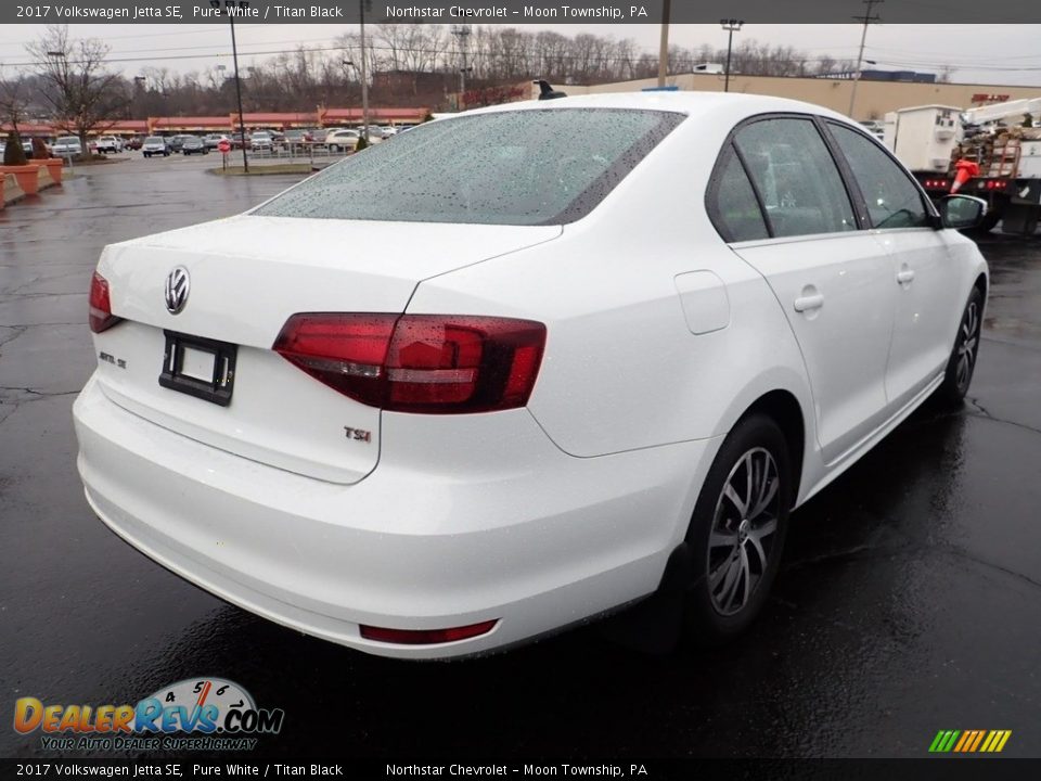 2017 Volkswagen Jetta SE Pure White / Titan Black Photo #8