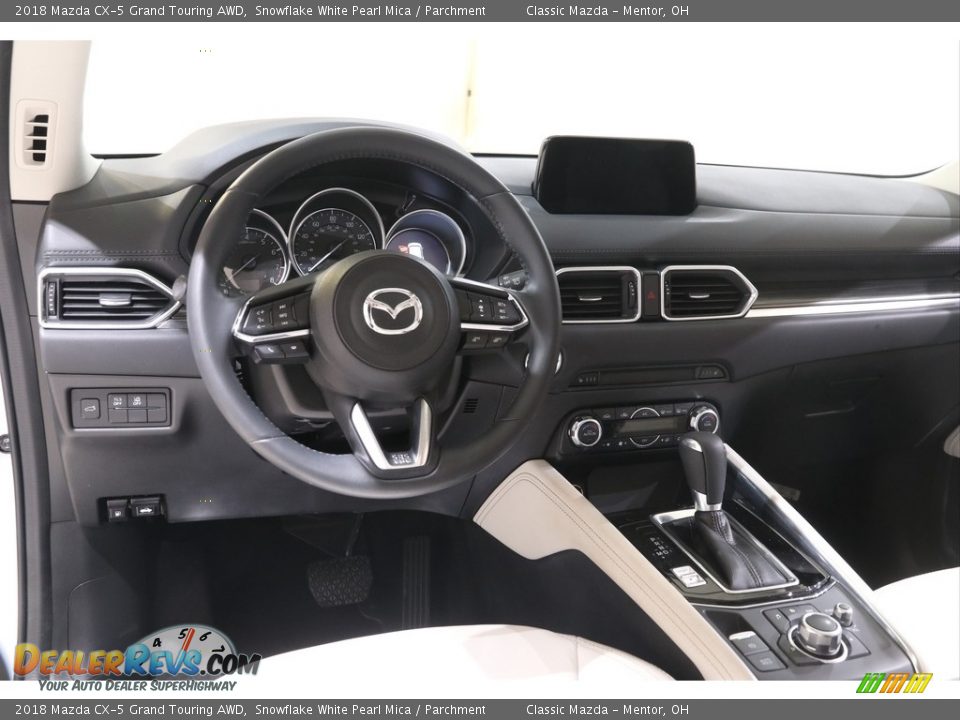 2018 Mazda CX-5 Grand Touring AWD Snowflake White Pearl Mica / Parchment Photo #6