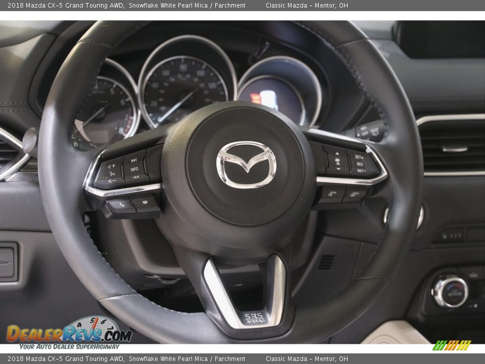 2018 Mazda CX-5 Grand Touring AWD Snowflake White Pearl Mica / Parchment Photo #7