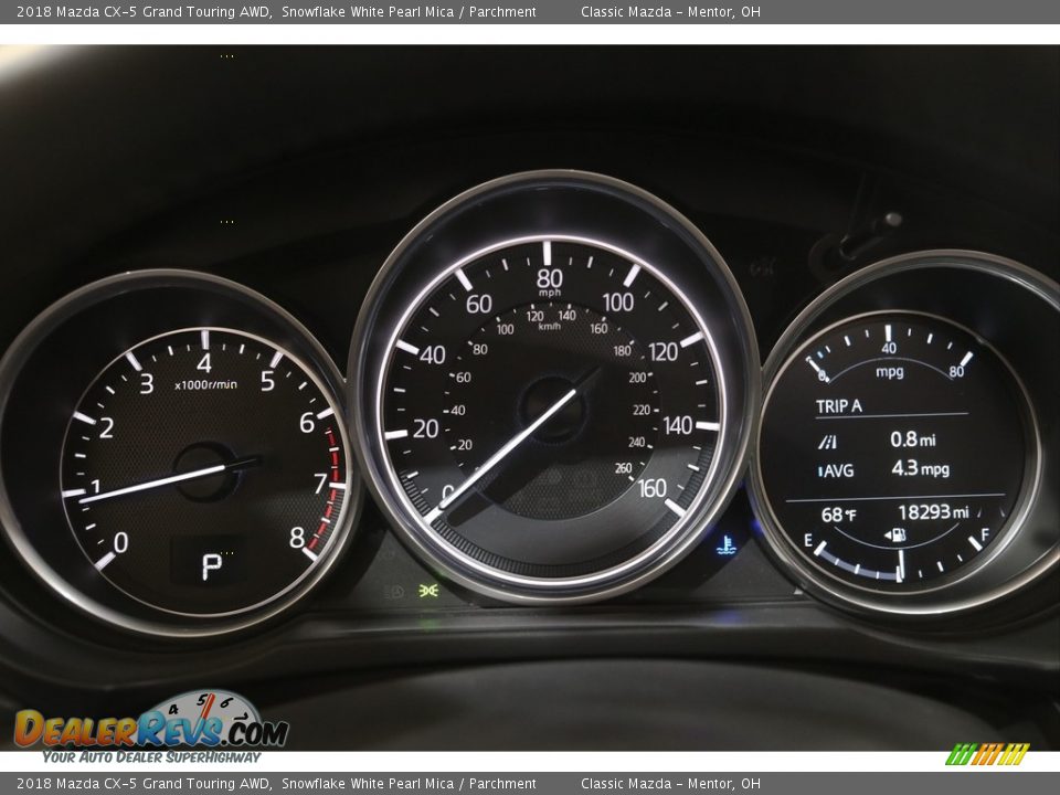 2018 Mazda CX-5 Grand Touring AWD Snowflake White Pearl Mica / Parchment Photo #8