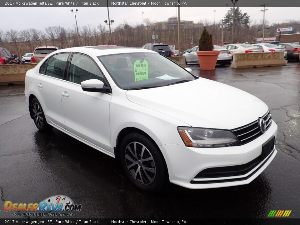 Pure White 2017 Volkswagen Jetta SE Photo #11