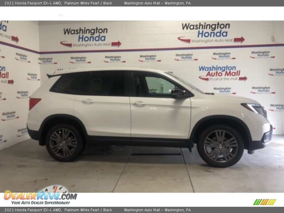 2021 Honda Passport EX-L AWD Platinum White Pearl / Black Photo #1