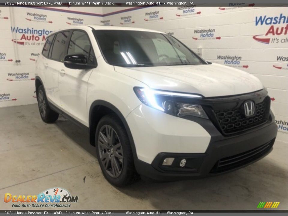 2021 Honda Passport EX-L AWD Platinum White Pearl / Black Photo #2