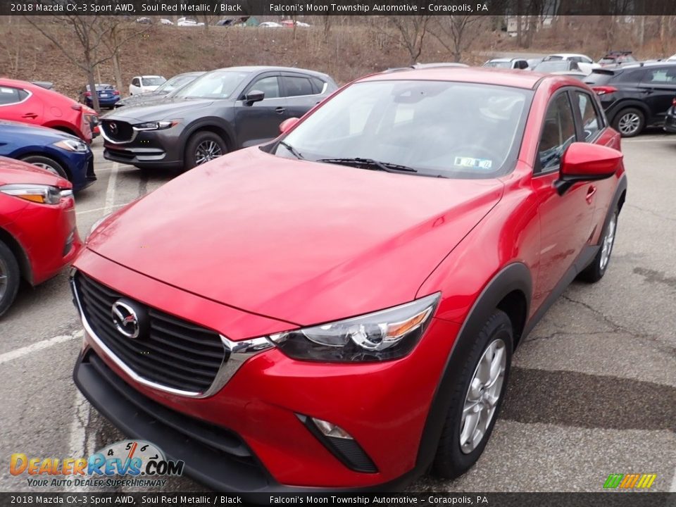 2018 Mazda CX-3 Sport AWD Soul Red Metallic / Black Photo #1