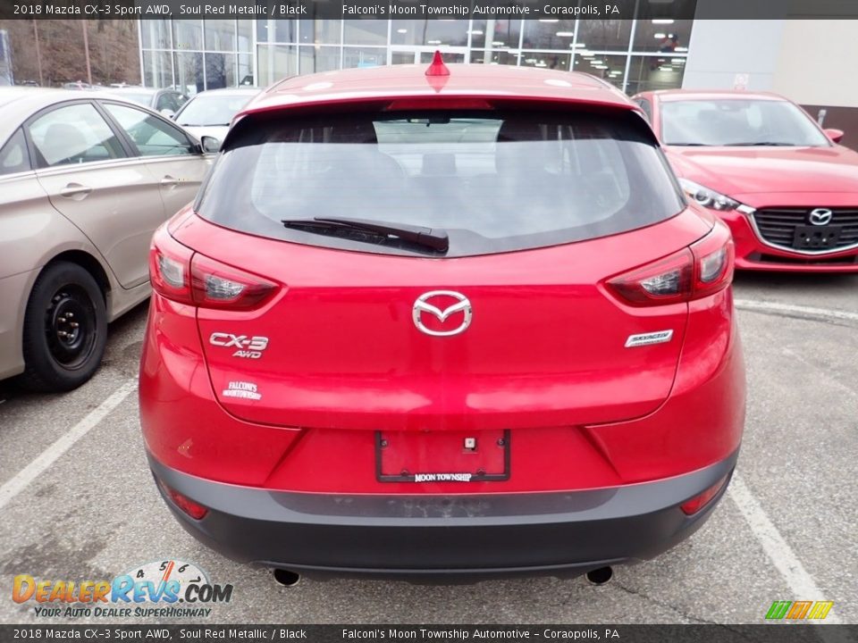 2018 Mazda CX-3 Sport AWD Soul Red Metallic / Black Photo #3