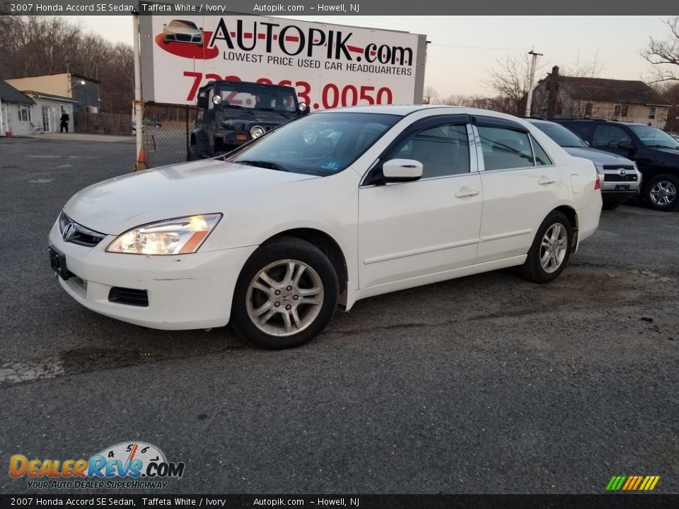 2007 Honda Accord SE Sedan Taffeta White / Ivory Photo #1