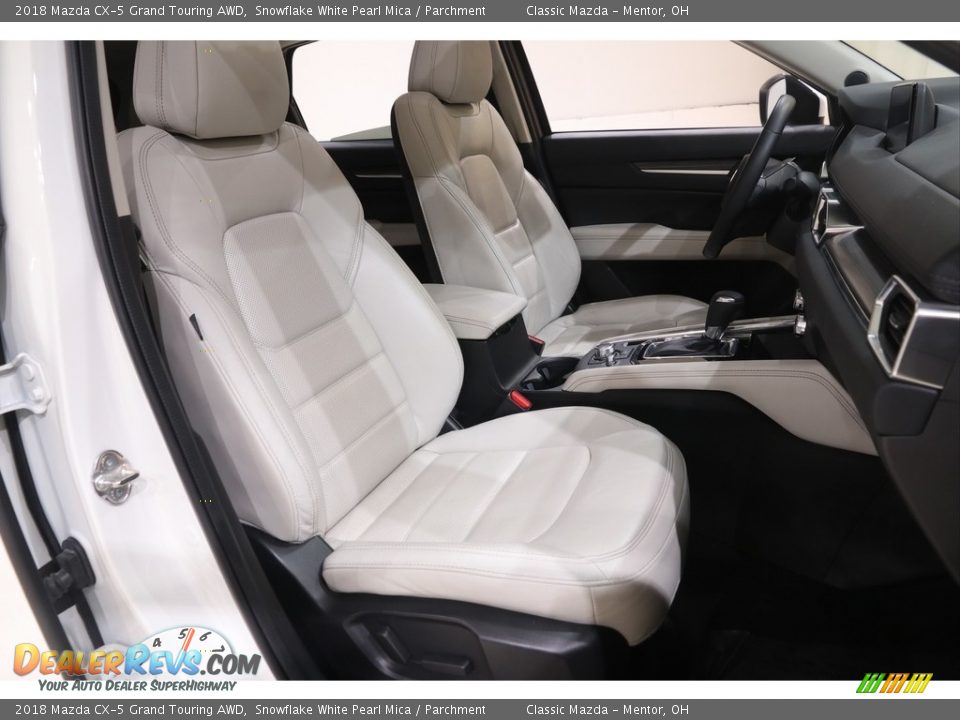 2018 Mazda CX-5 Grand Touring AWD Snowflake White Pearl Mica / Parchment Photo #15