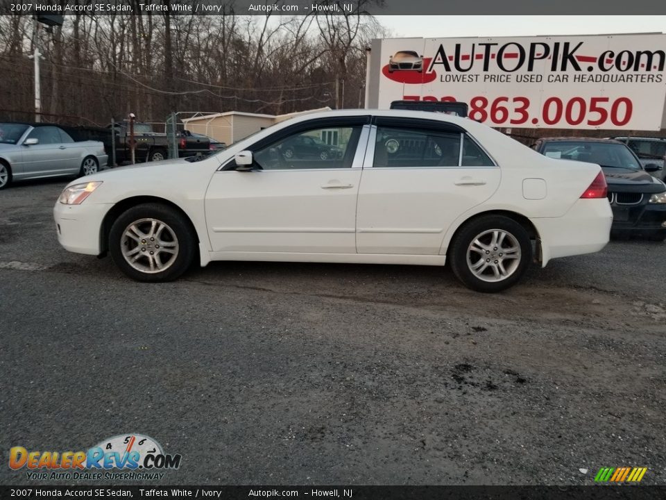 2007 Honda Accord SE Sedan Taffeta White / Ivory Photo #2