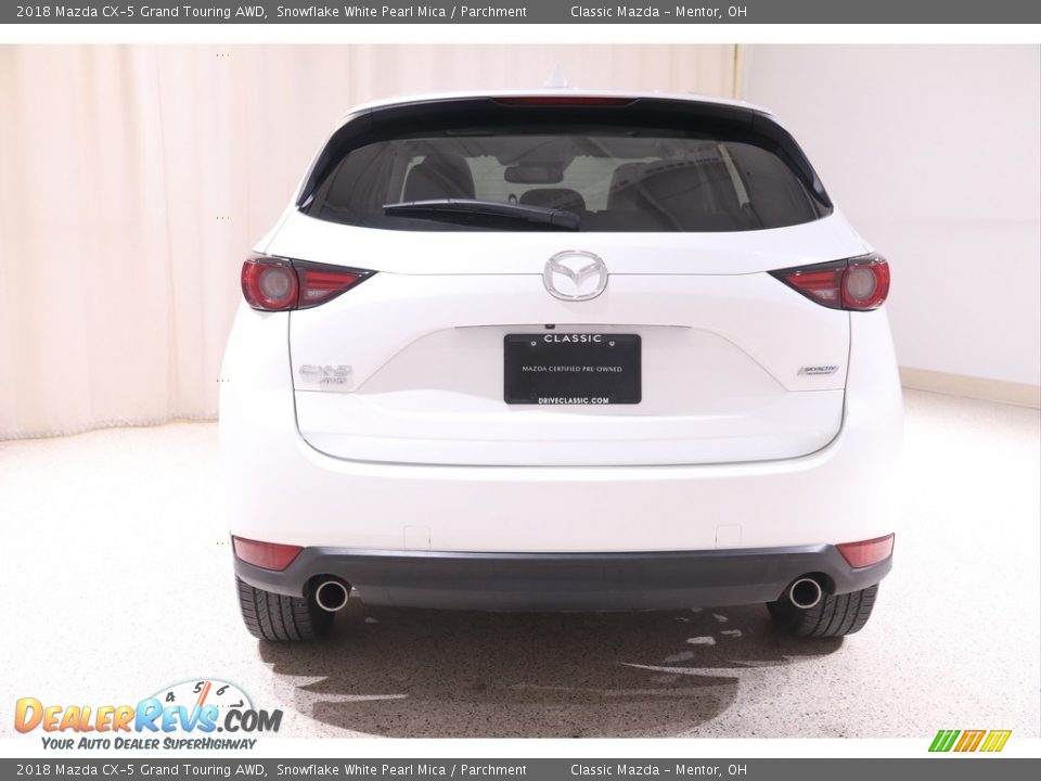 2018 Mazda CX-5 Grand Touring AWD Snowflake White Pearl Mica / Parchment Photo #18