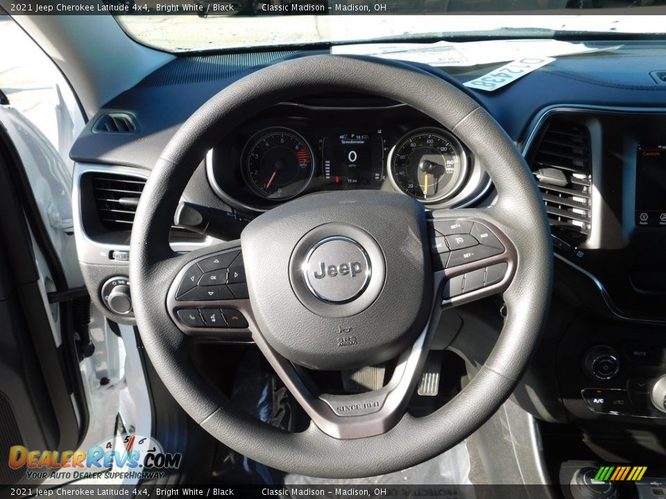 2021 Jeep Cherokee Latitude 4x4 Bright White / Black Photo #5
