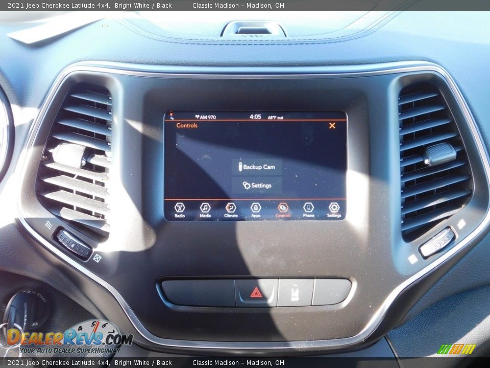 2021 Jeep Cherokee Latitude 4x4 Bright White / Black Photo #6