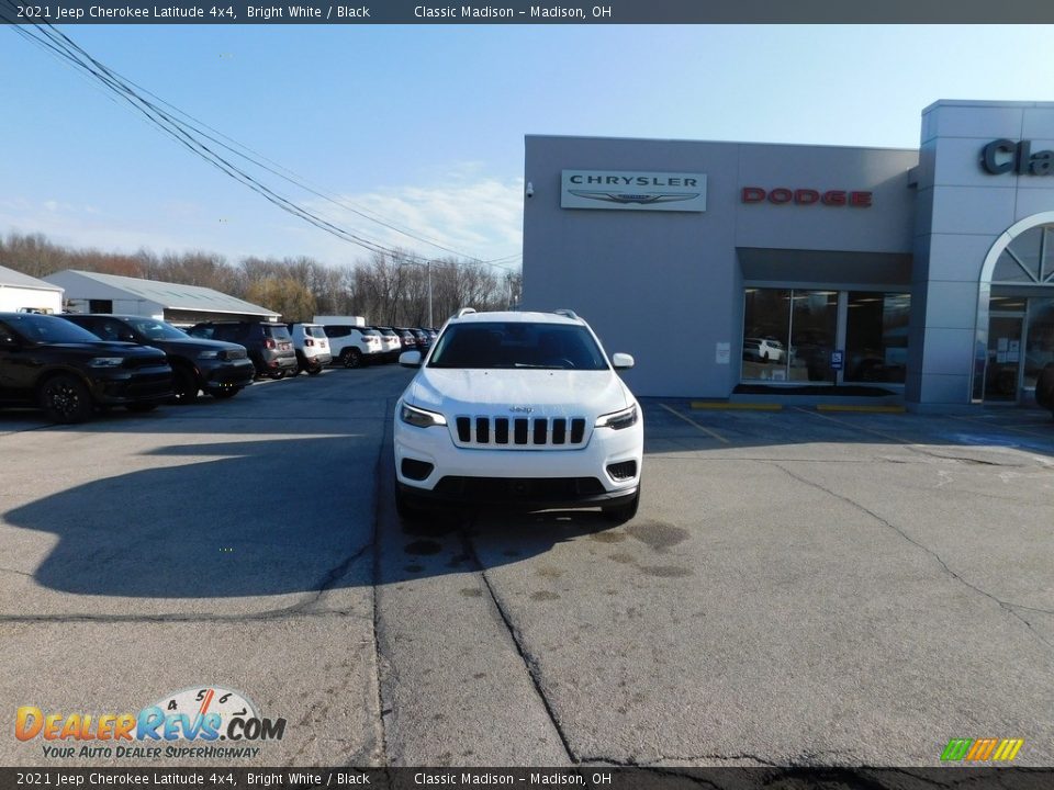 2021 Jeep Cherokee Latitude 4x4 Bright White / Black Photo #8
