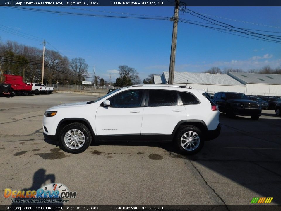 2021 Jeep Cherokee Latitude 4x4 Bright White / Black Photo #9