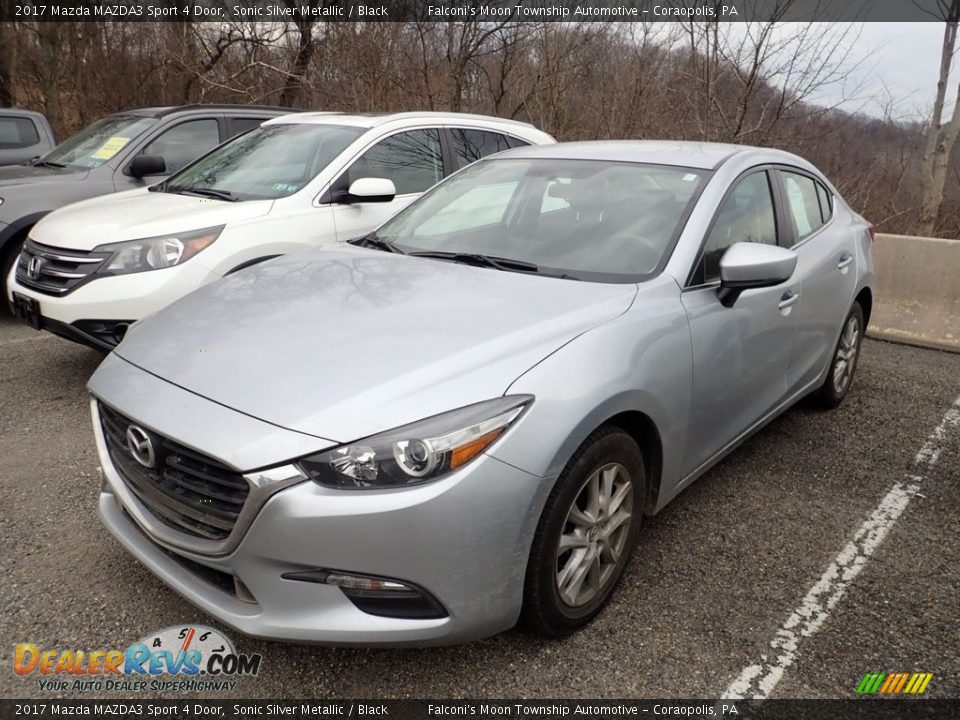 2017 Mazda MAZDA3 Sport 4 Door Sonic Silver Metallic / Black Photo #1