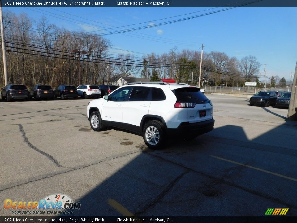 2021 Jeep Cherokee Latitude 4x4 Bright White / Black Photo #10