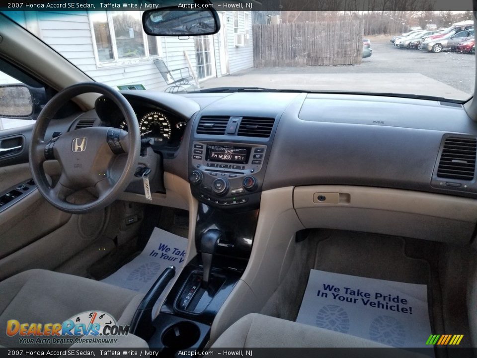 2007 Honda Accord SE Sedan Taffeta White / Ivory Photo #13