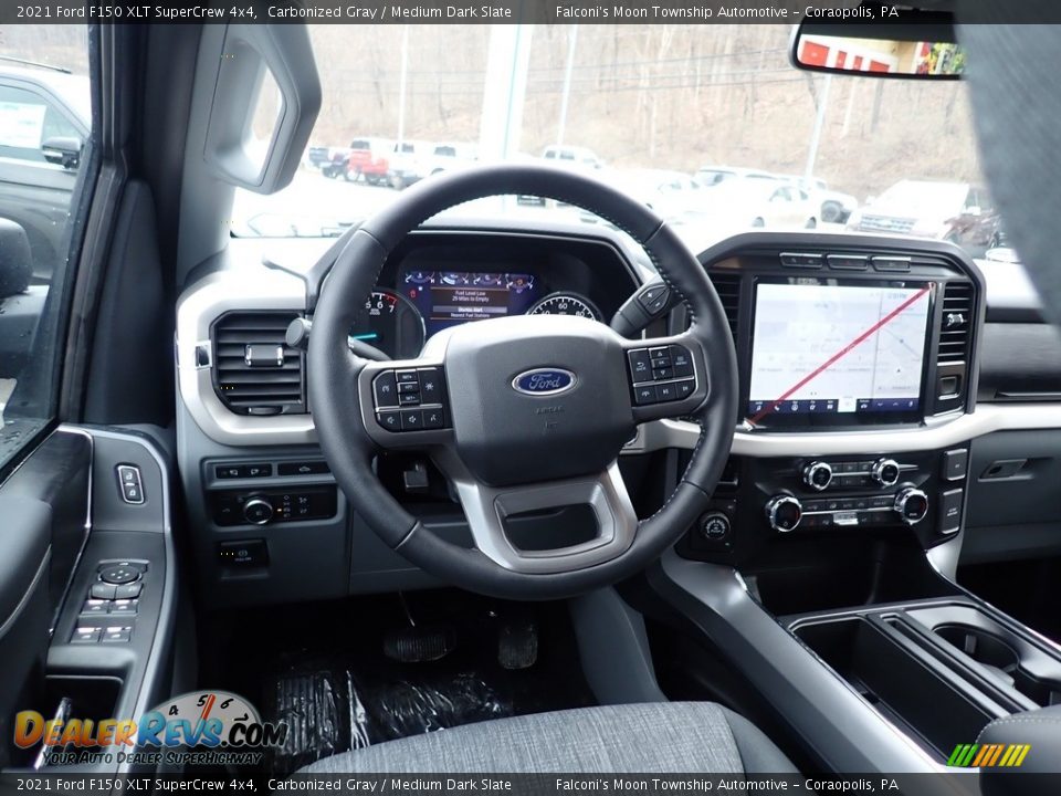 2021 Ford F150 XLT SuperCrew 4x4 Carbonized Gray / Medium Dark Slate Photo #9