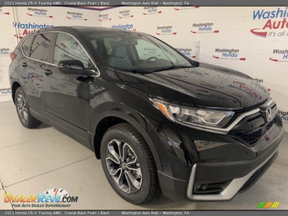 2021 Honda CR-V Touring AWD Crystal Black Pearl / Black Photo #2