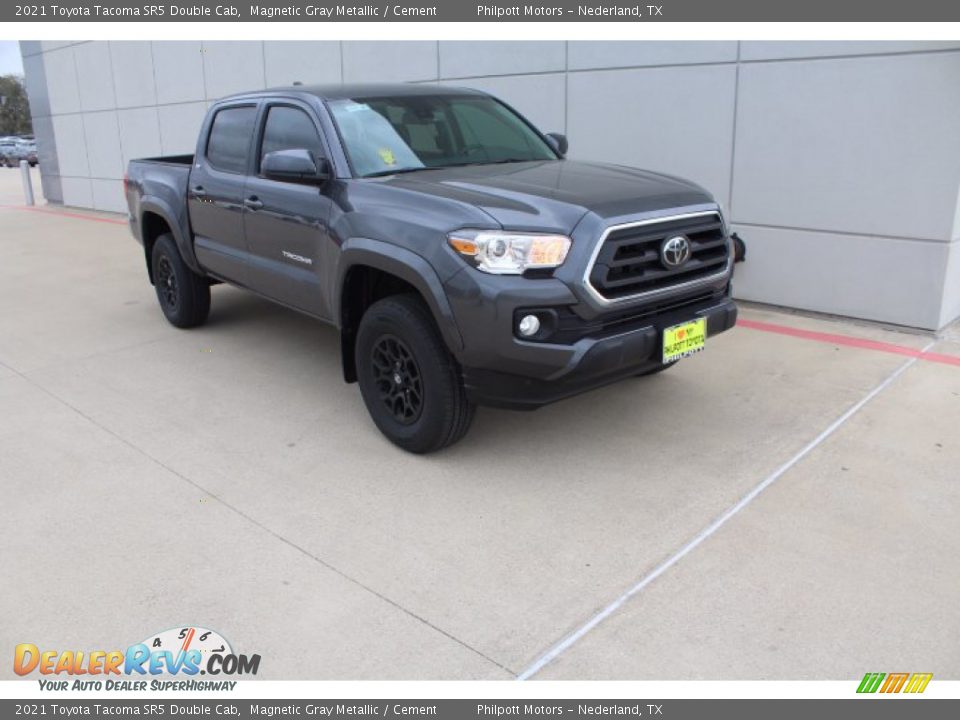2021 Toyota Tacoma SR5 Double Cab Magnetic Gray Metallic / Cement Photo #2