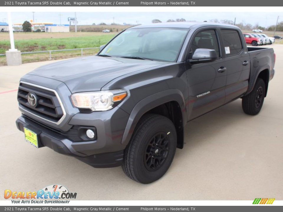 2021 Toyota Tacoma SR5 Double Cab Magnetic Gray Metallic / Cement Photo #4