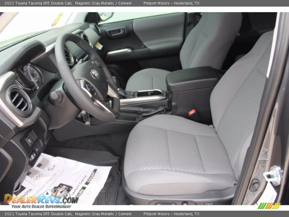 2021 Toyota Tacoma SR5 Double Cab Magnetic Gray Metallic / Cement Photo #10