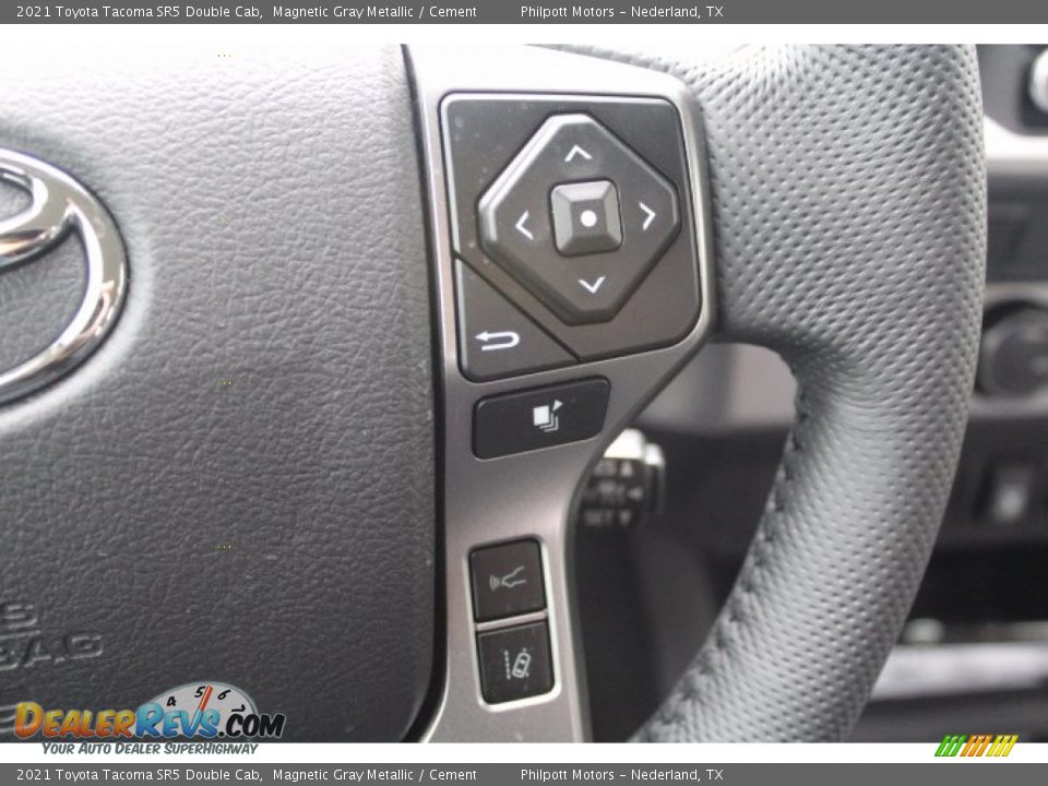 2021 Toyota Tacoma SR5 Double Cab Magnetic Gray Metallic / Cement Photo #12