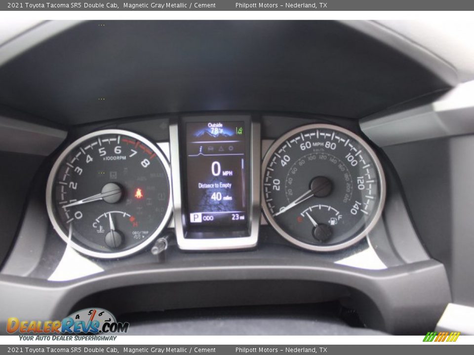 2021 Toyota Tacoma SR5 Double Cab Magnetic Gray Metallic / Cement Photo #13