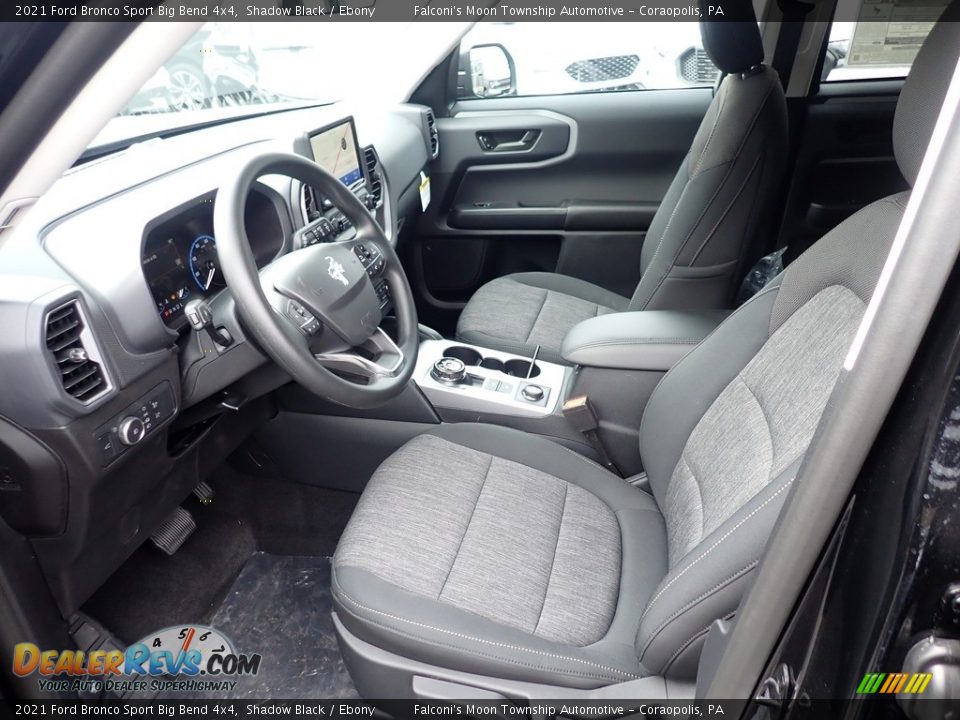 Ebony Interior - 2021 Ford Bronco Sport Big Bend 4x4 Photo #10