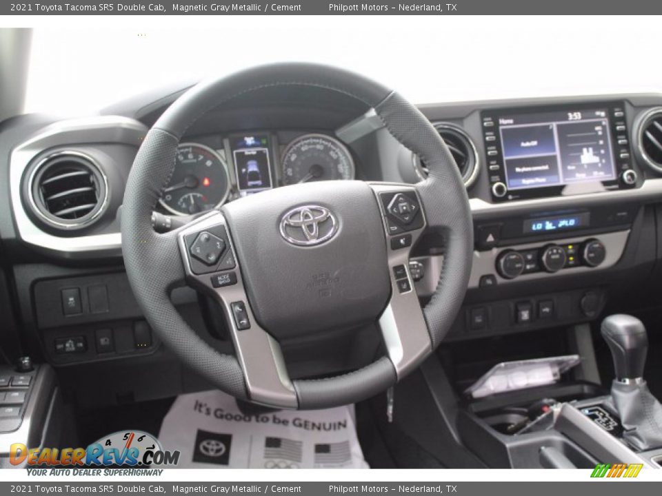 2021 Toyota Tacoma SR5 Double Cab Magnetic Gray Metallic / Cement Photo #21