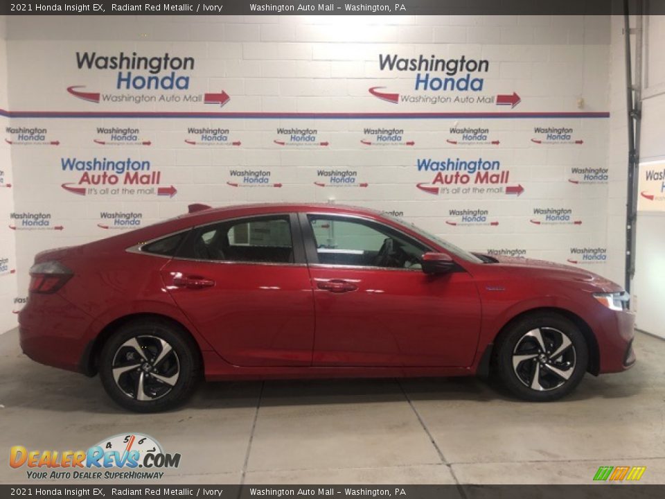 2021 Honda Insight EX Radiant Red Metallic / Ivory Photo #1