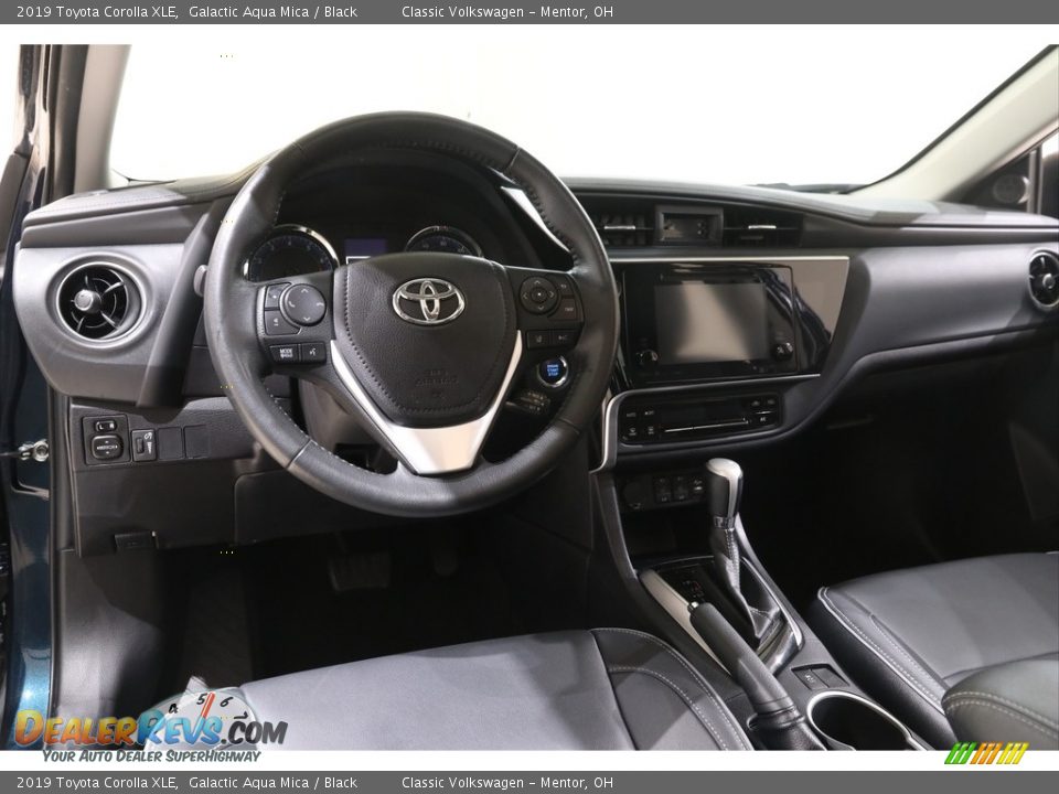 2019 Toyota Corolla XLE Galactic Aqua Mica / Black Photo #6