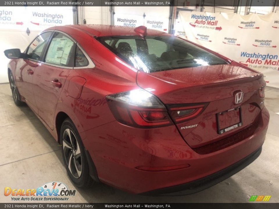 2021 Honda Insight EX Radiant Red Metallic / Ivory Photo #4