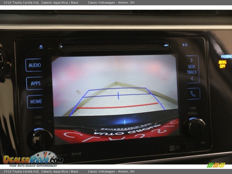 2019 Toyota Corolla XLE Galactic Aqua Mica / Black Photo #12