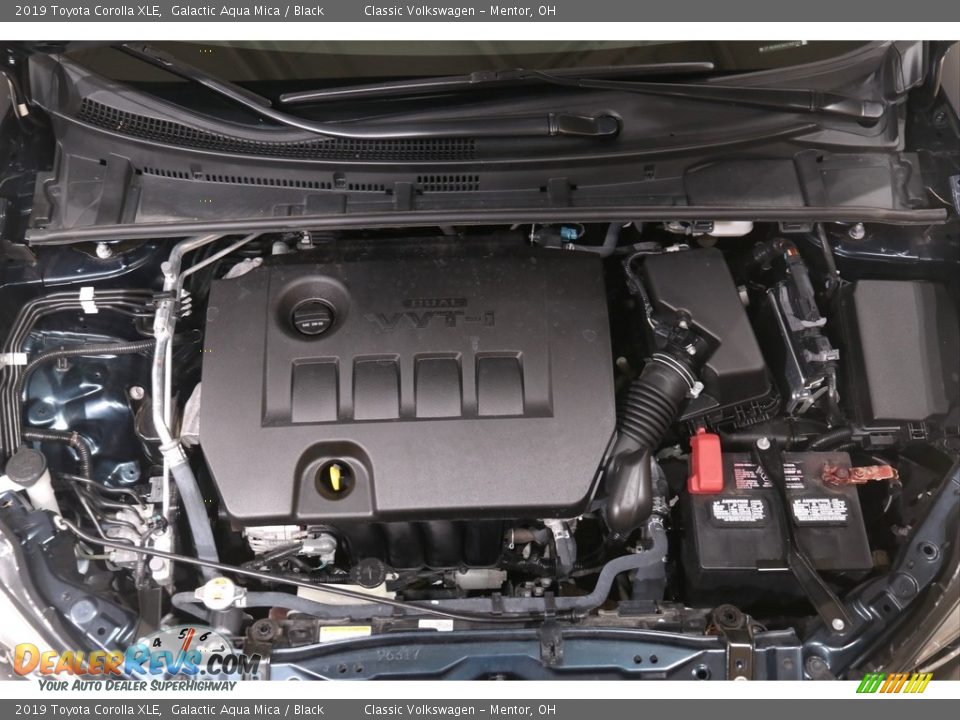 2019 Toyota Corolla XLE Galactic Aqua Mica / Black Photo #19