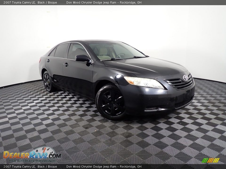 2007 Toyota Camry LE Black / Bisque Photo #2