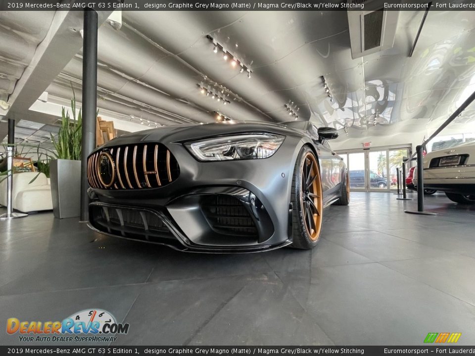 2019 Mercedes-Benz AMG GT 63 S Edition 1 designo Graphite Grey Magno (Matte) / Magma Grey/Black w/Yellow Stitching Photo #3