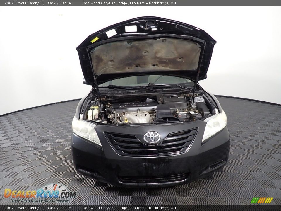 2007 Toyota Camry LE Black / Bisque Photo #6