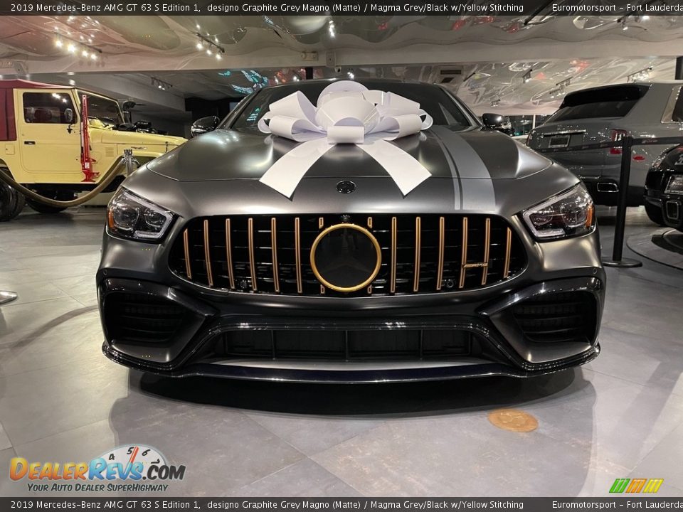 2019 Mercedes-Benz AMG GT 63 S Edition 1 designo Graphite Grey Magno (Matte) / Magma Grey/Black w/Yellow Stitching Photo #4