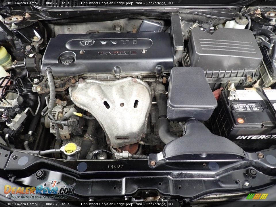 2007 Toyota Camry LE Black / Bisque Photo #7