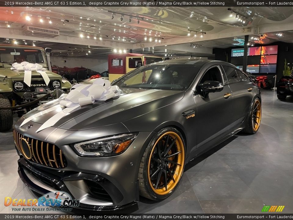 2019 Mercedes-Benz AMG GT 63 S Edition 1 designo Graphite Grey Magno (Matte) / Magma Grey/Black w/Yellow Stitching Photo #5