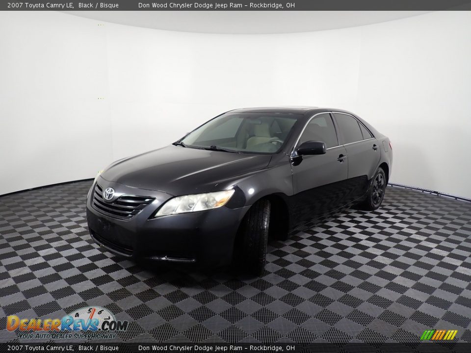 2007 Toyota Camry LE Black / Bisque Photo #8