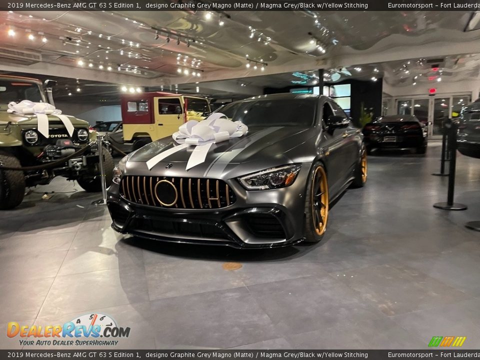 2019 Mercedes-Benz AMG GT 63 S Edition 1 designo Graphite Grey Magno (Matte) / Magma Grey/Black w/Yellow Stitching Photo #6