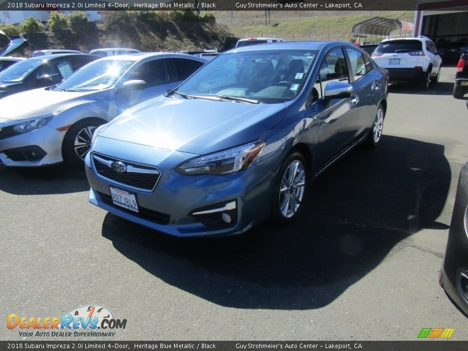 2018 Subaru Impreza 2.0i Limited 4-Door Heritage Blue Metallic / Black Photo #2